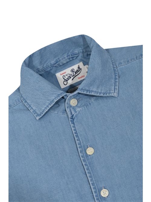 Polo Raphael in cotone chambray Mc2 Saint Barth | RPE000100335L